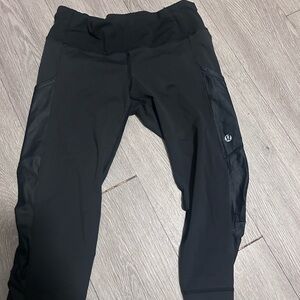 Lululemon Black Active Leggings with Logo